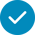 check mark medium blue